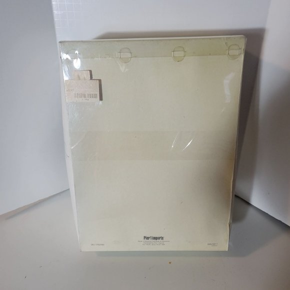 Vintage Pier 1 Exclusive Raja Hand Painted Taper Candle Holder Set NOS - Picture 7 of 7